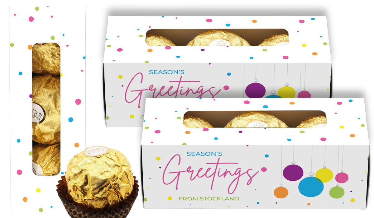 Vivid Baubles Christmas Custom Ferrero Rocher Gift Box