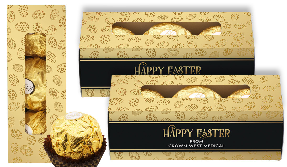 Bold Gold Personalised Easter Ferrero Rocher Gift Box