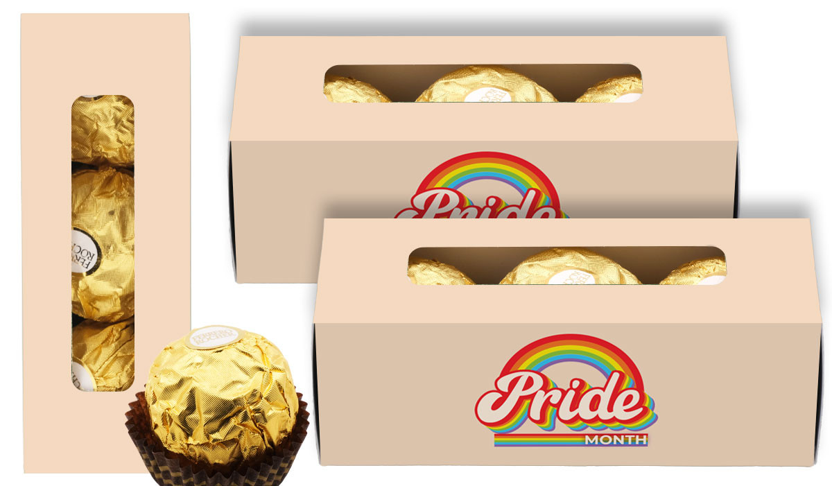 Retro Pride Personalised Ferrero Rocher Gift Box