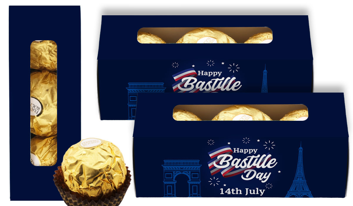 Bastille Day Personalised Ferrero Rocher Gift Box