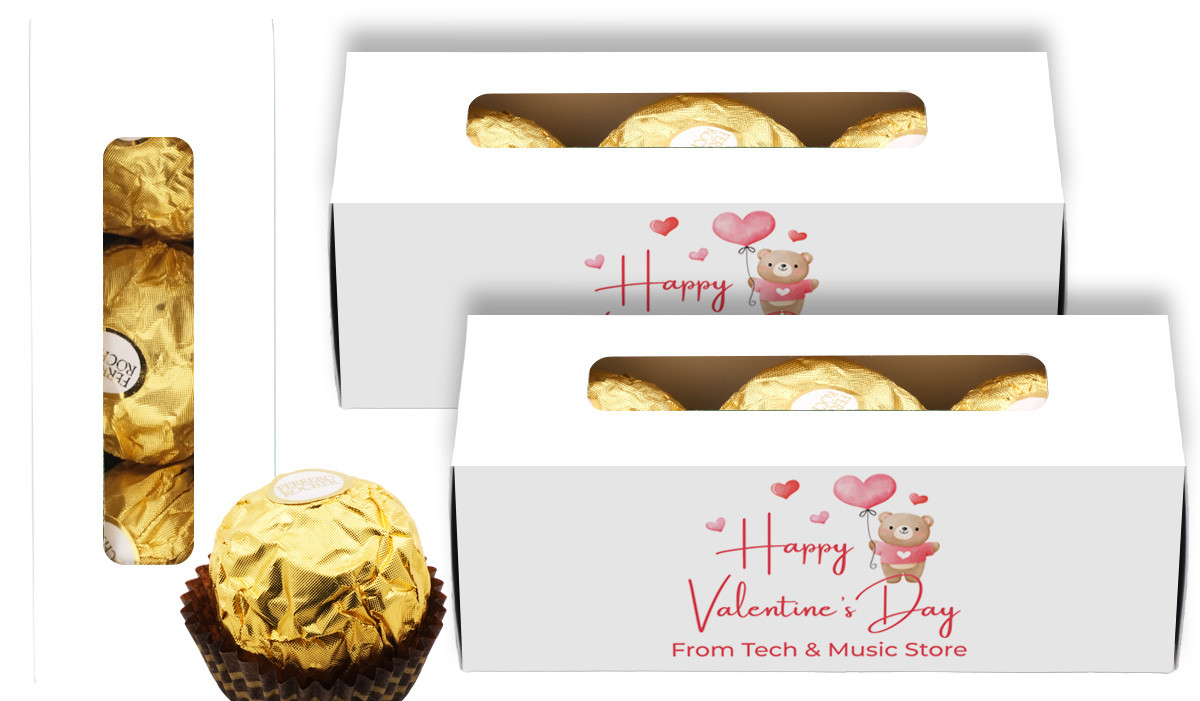 Bear Balloon Valentine's Day Ferrero Rocher Gift Box