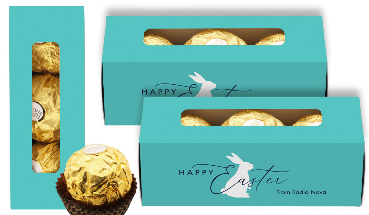 Turquoise Personalised Easter Ferrero Rocher Gift Box