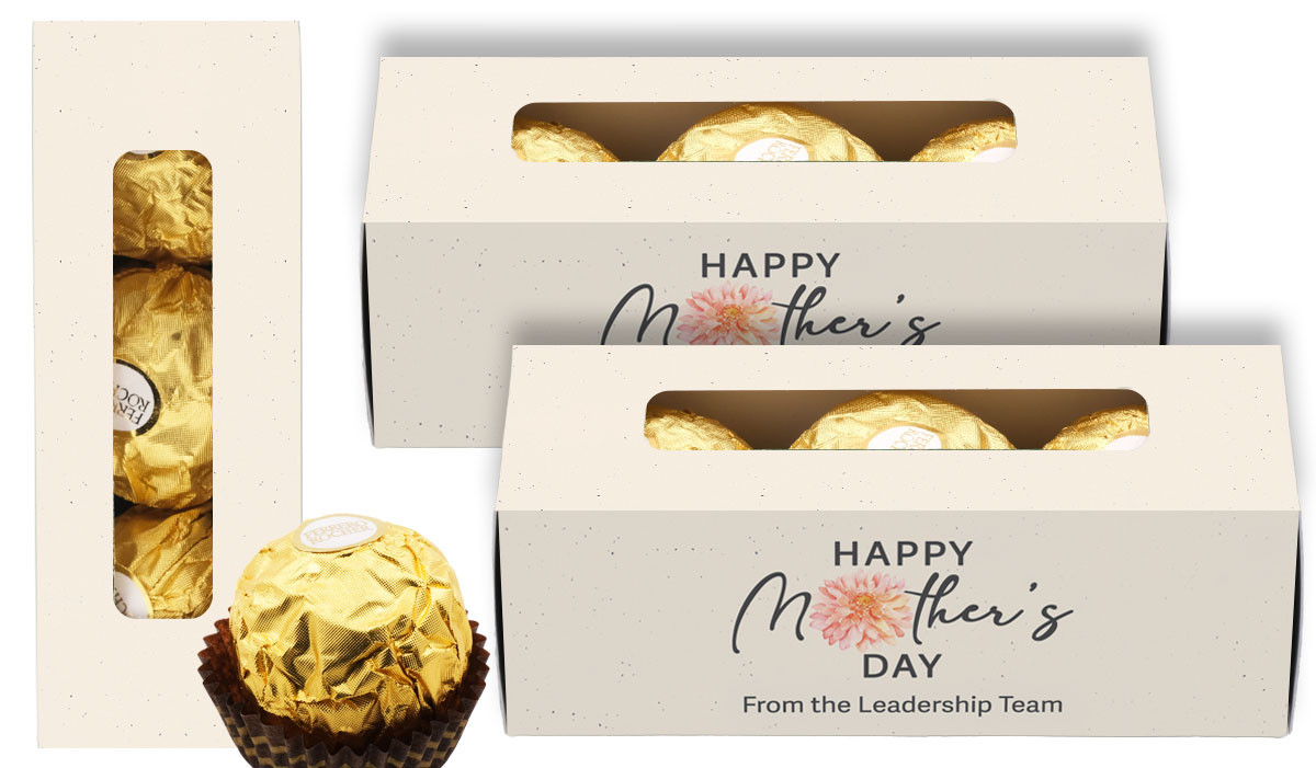Natural Mother's Day Personalised Ferrero Rocher Gift Box