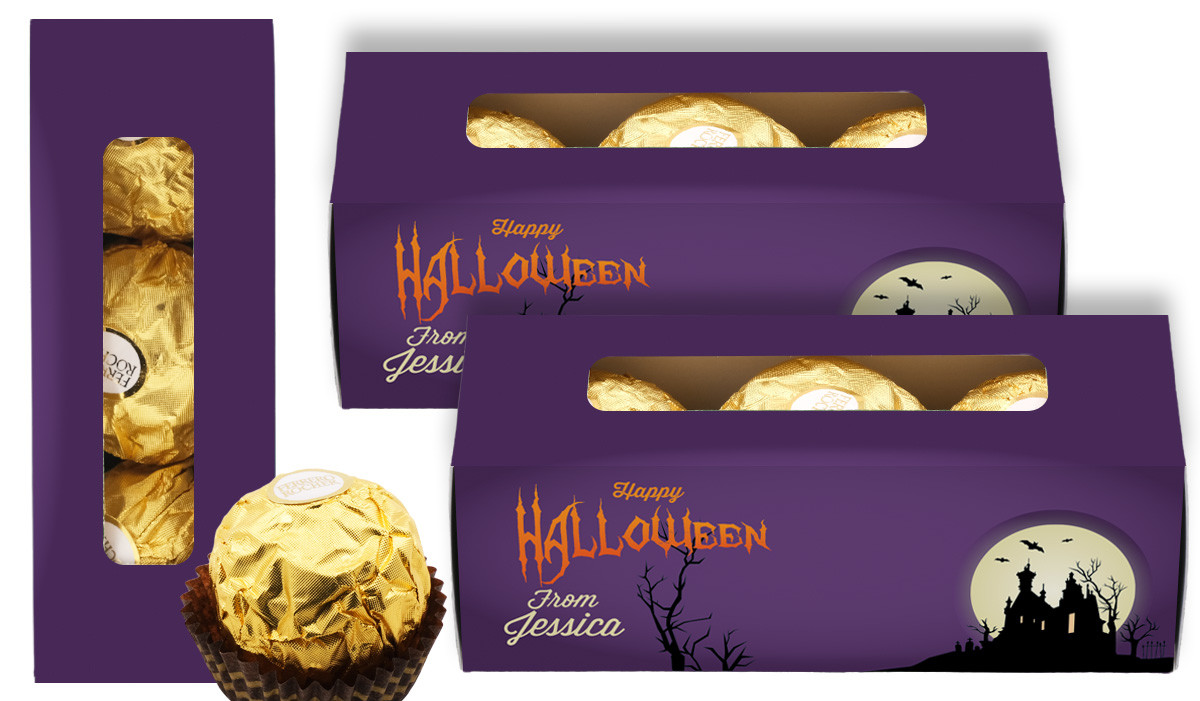 Creepy House Halloween Personalised Ferrero Rocher Gift Box