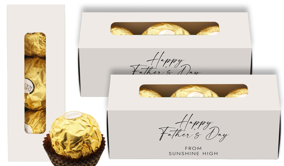 Natural Fathers Day Custom Ferrero Rocher Gift Box