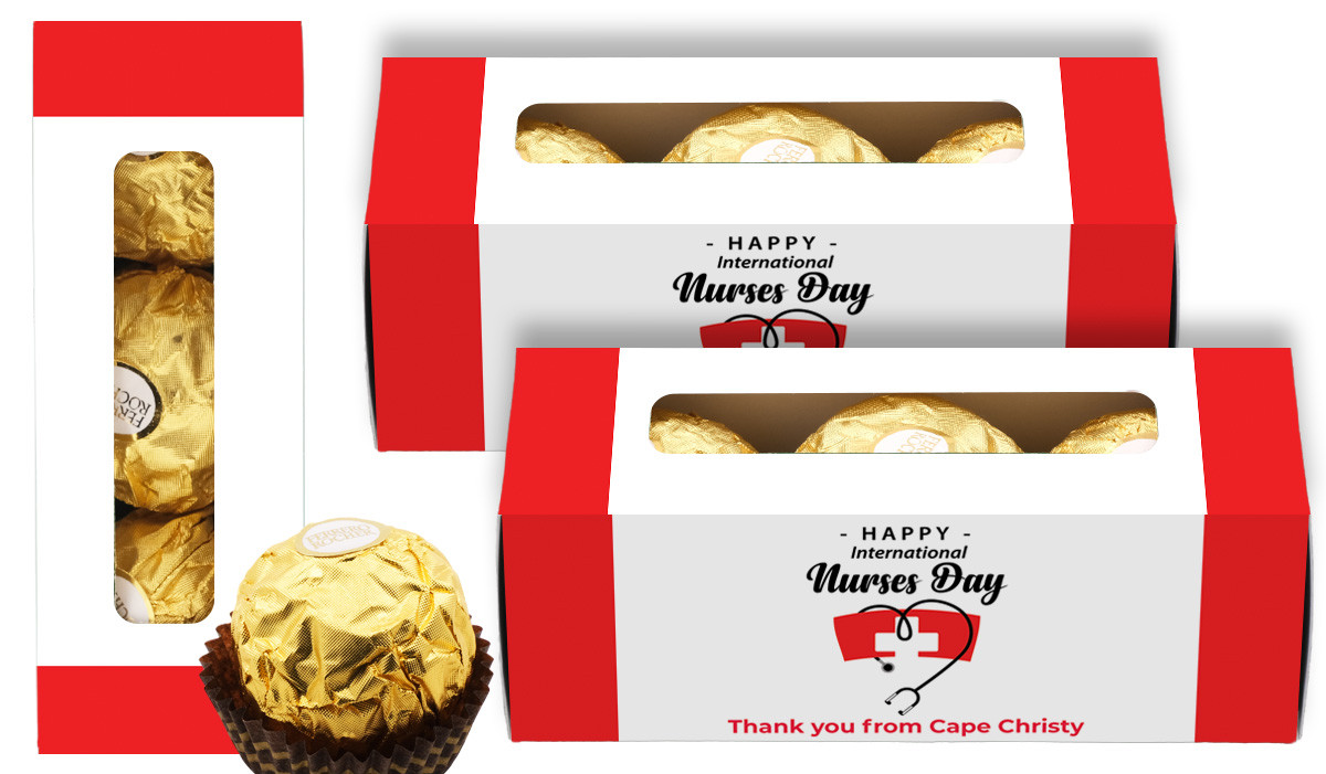 Nurses Hat International Nurses Day Personalised Ferrero Rocher Gift Box