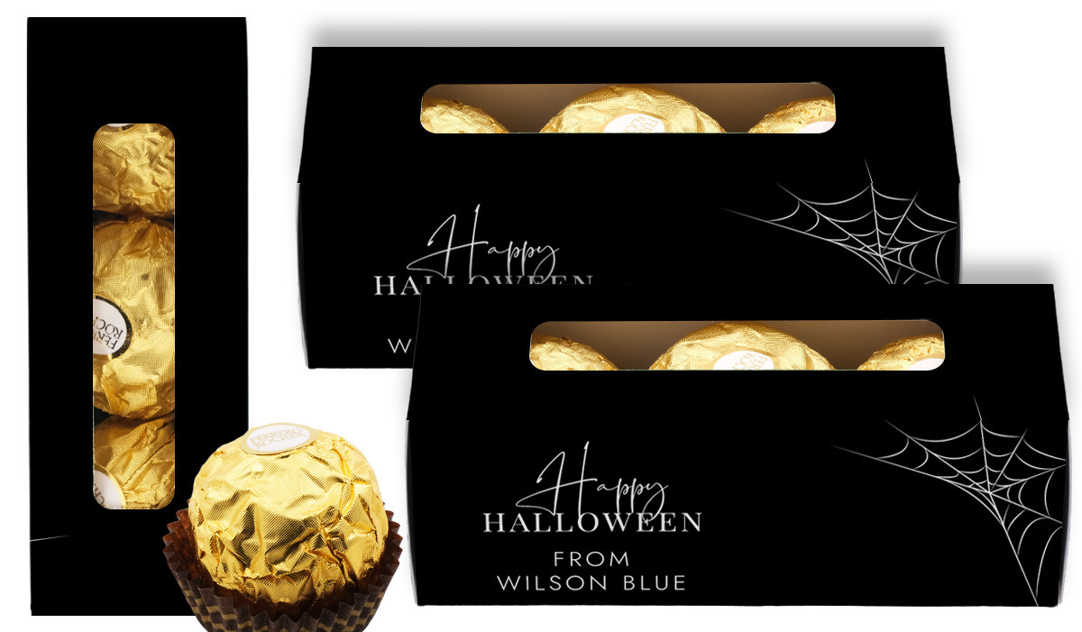 Elegant Web Personalised Halloween Ferrero Rocher Gift Box