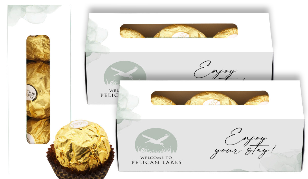 Misty Watercolour Hospitality Branded Ferrero Rocher Gift Box