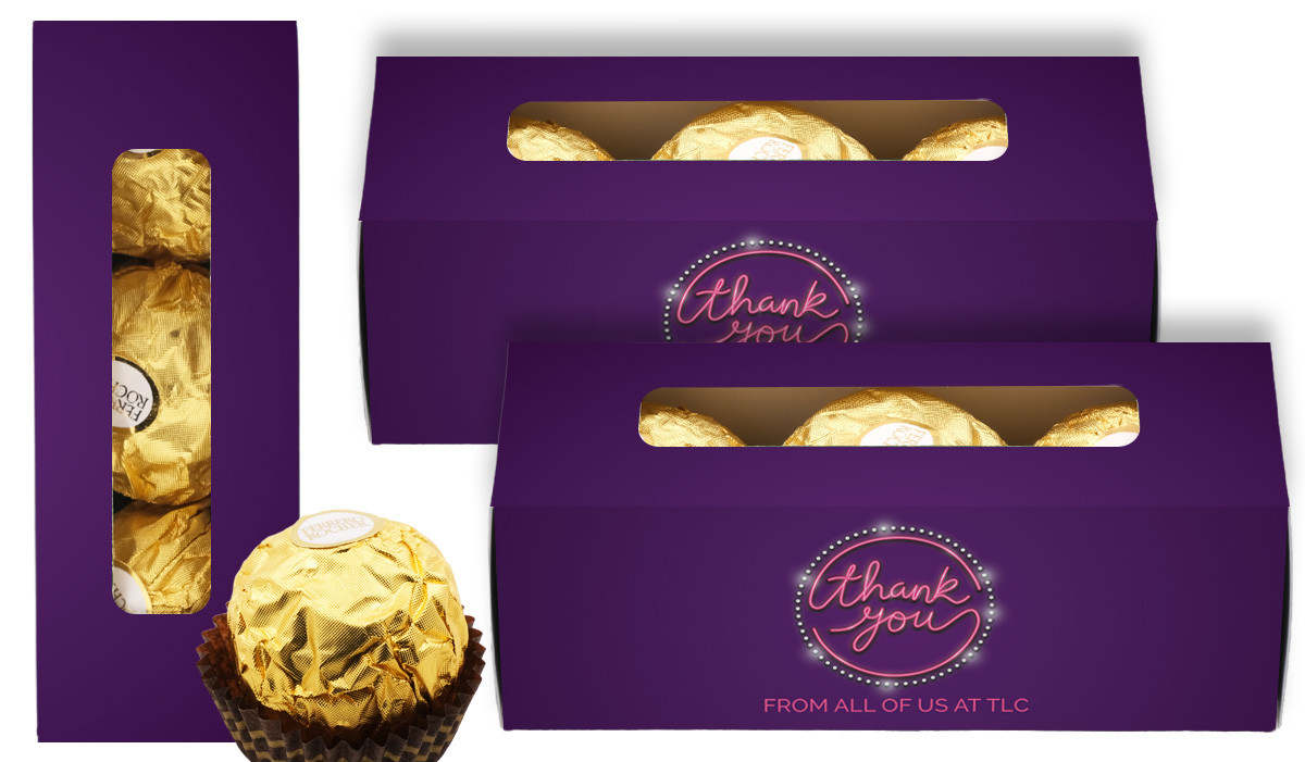 Neon Sign Thank You Ferrero Rocher Gift Box