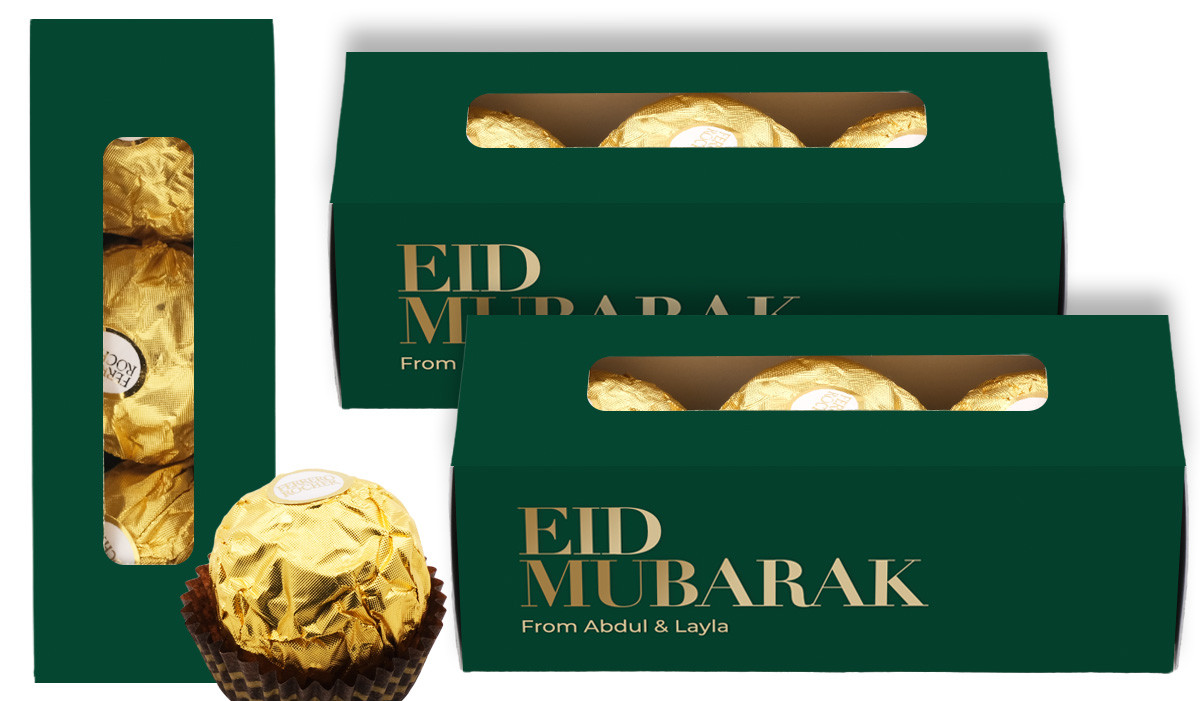 Simple Green Personalised Ferrero Rocher Gift Box