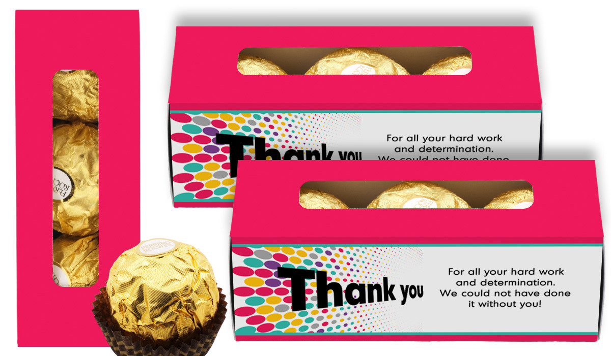 Dynamic Dots Thank You Ferrero Rocher Gift Box