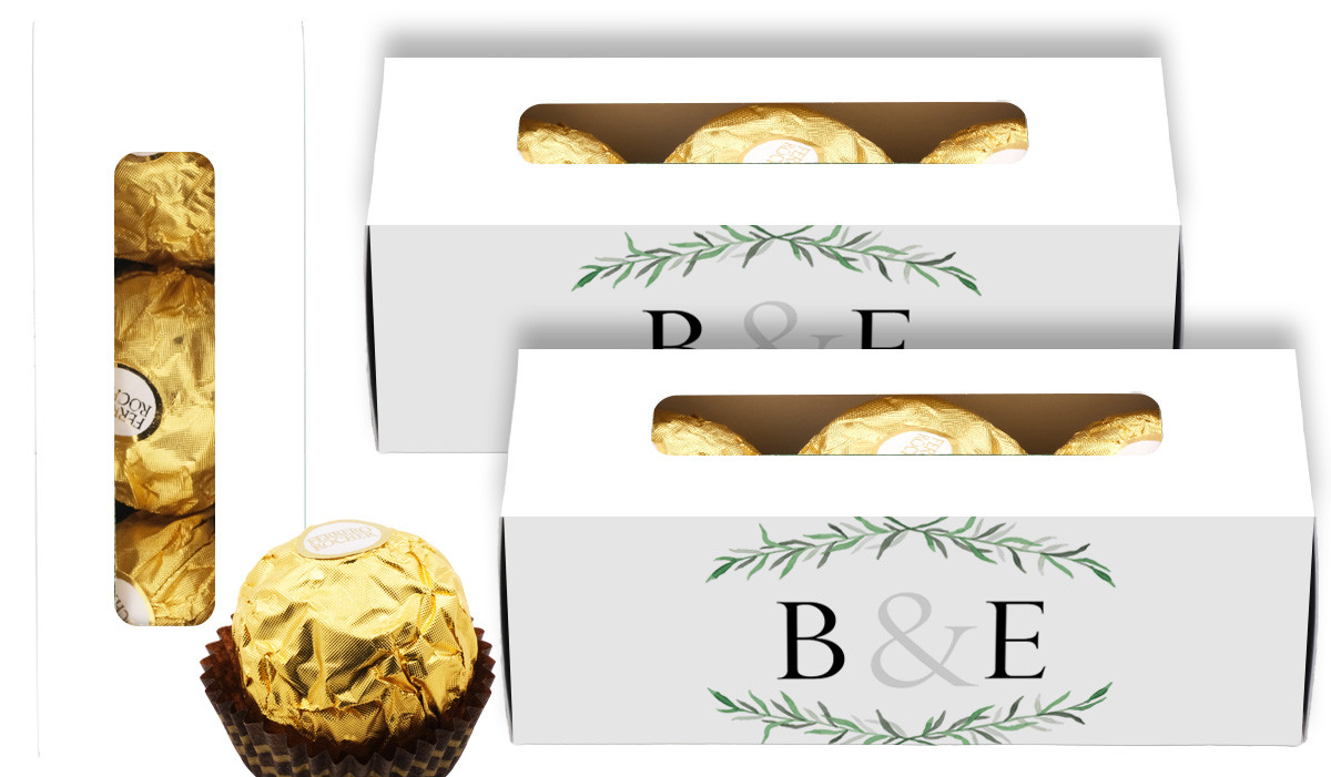 Green Branches Personalised Ferrero Rocher Gift Box