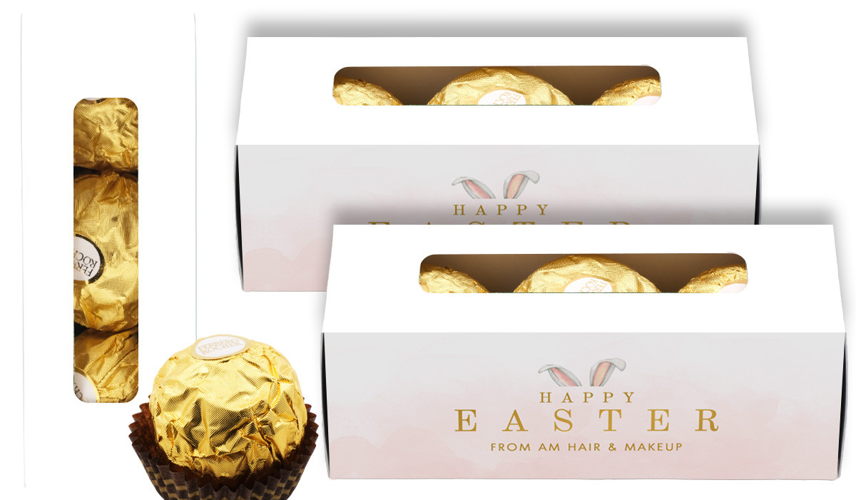 Blush Bunny Ears Personalised Easter Ferrero Rocher Gift Box