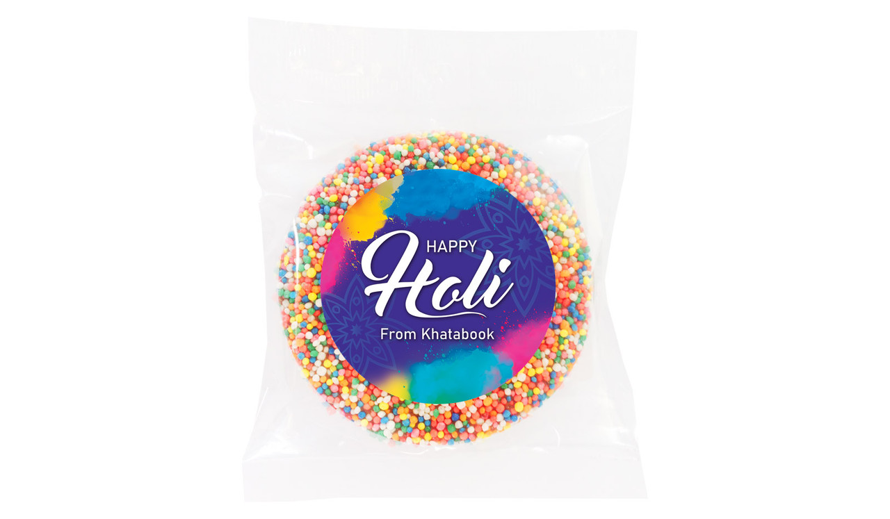 Purple Branded Holi Chocolate Freckle