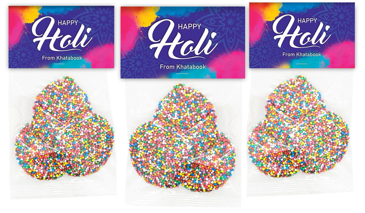 Purple Branded Holi Speckle Bag