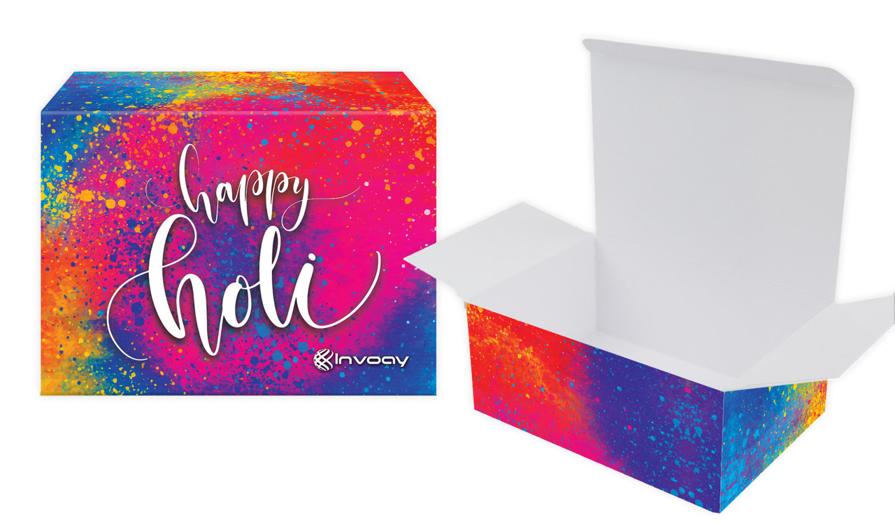 Red Branded Holi Tuck Gift Box