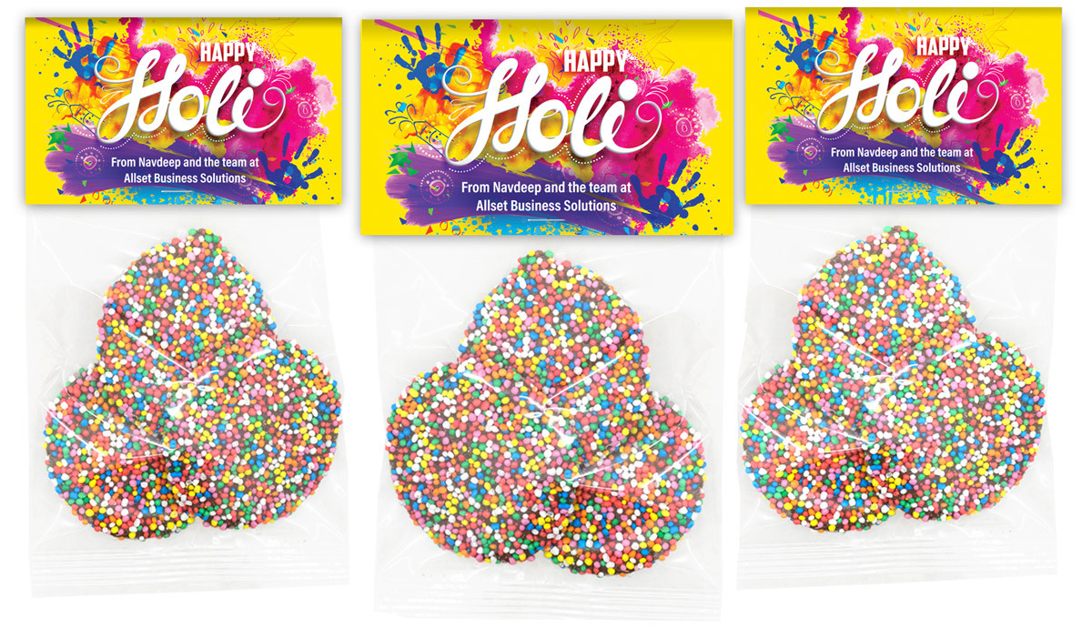 Yellow Branded Holi Speckle Bag