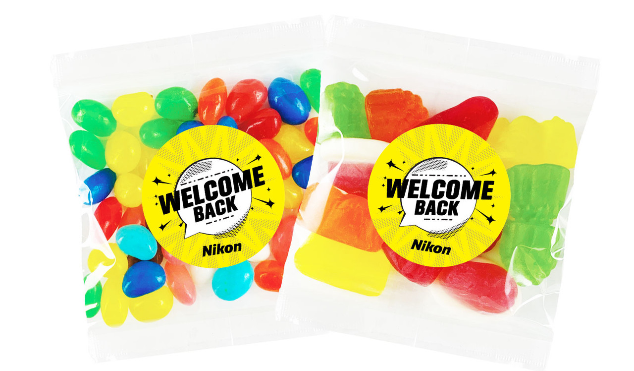 Starburst Welcome Back Personalised Lolly Bag