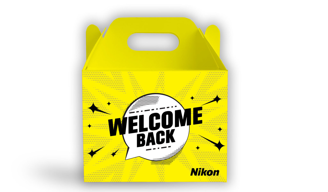 Starburst Welcome Back Personalised Gable Favour Box