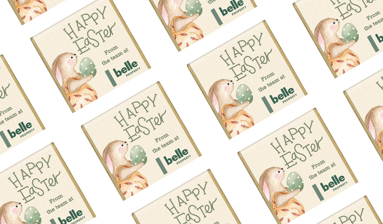 Gift Giving Bunny Easter Personalised Mini Chocolates
