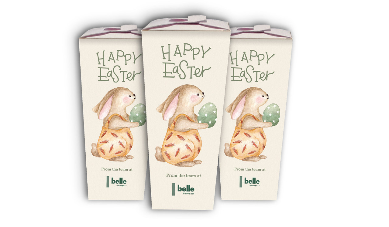 Gift Giving Bunny Personalised Easter Egg Chocabox