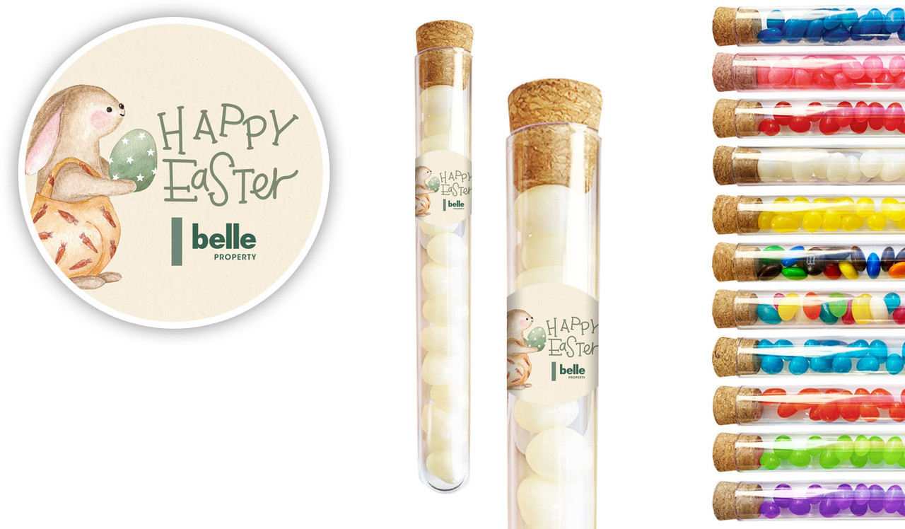 Gift Giving Bunny Easter Personalised Test Tubes