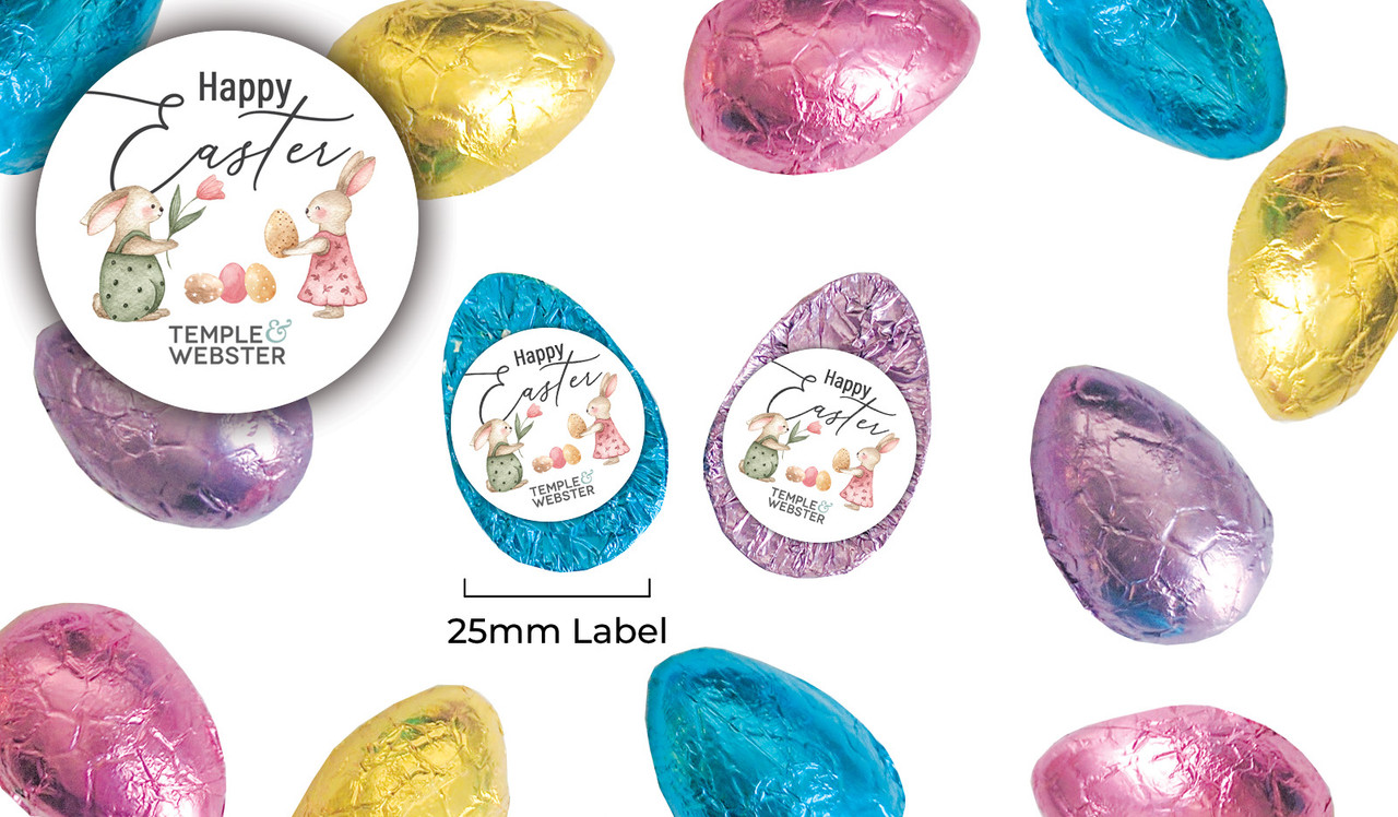 Furry Friends Personalised Chocolate Half Easter Eggs