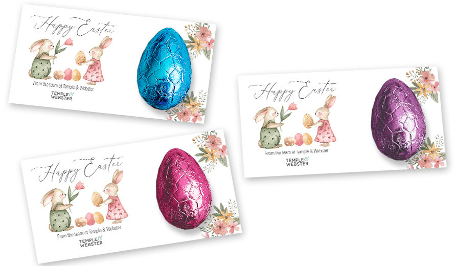 Furry Friends Personalised Easter Egg Card