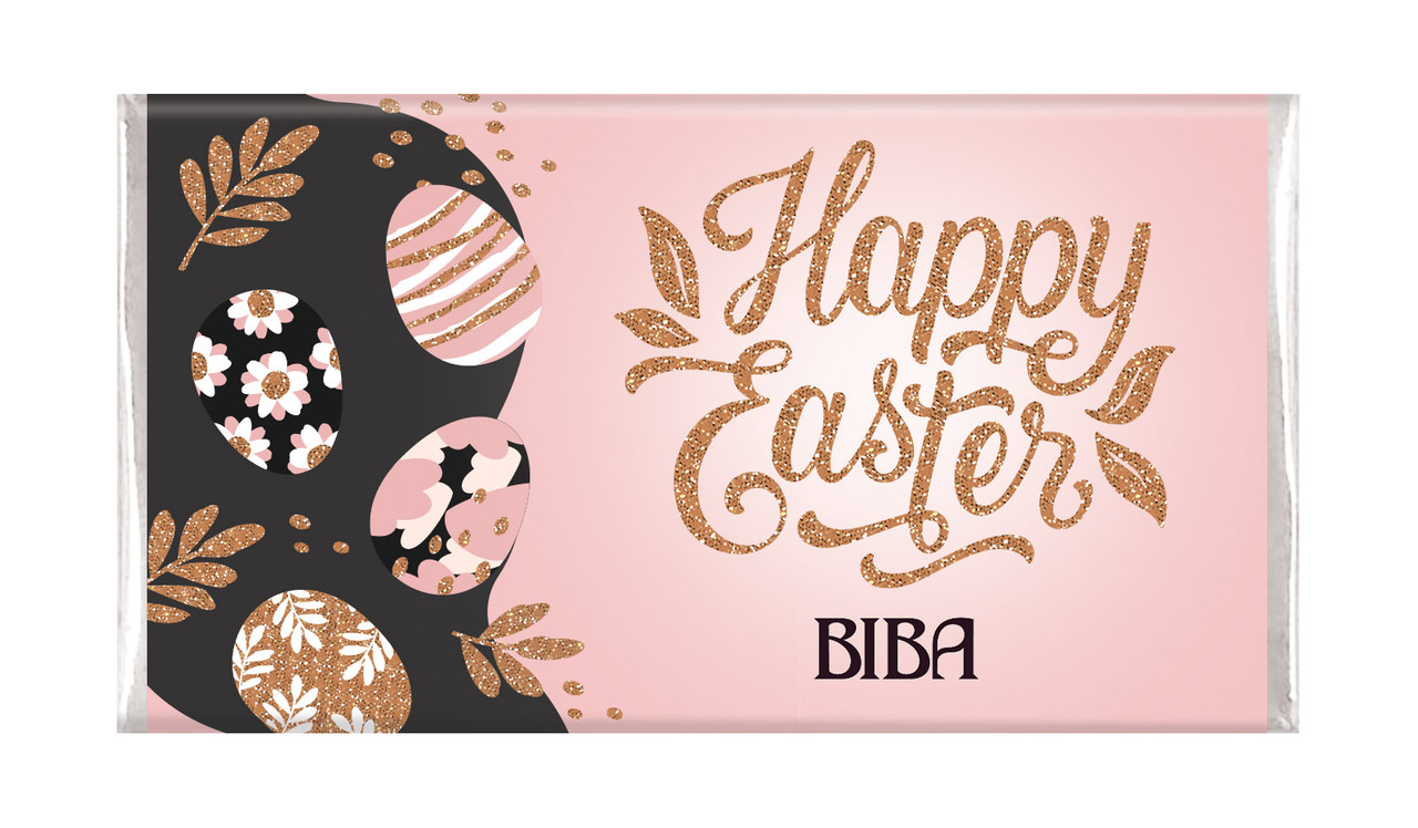 Blush And Copper Personalised Easter Chocolates