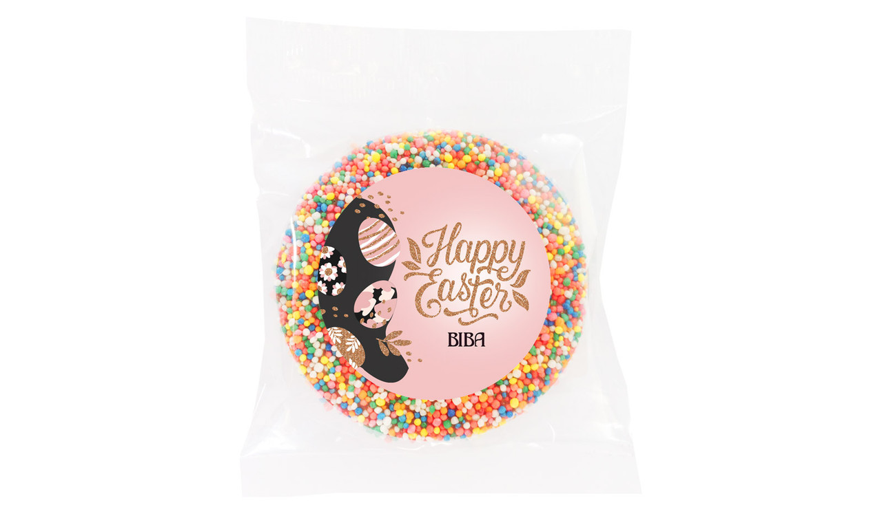 Blush And Copper Personalised Easter Giant Chocolate Freckles