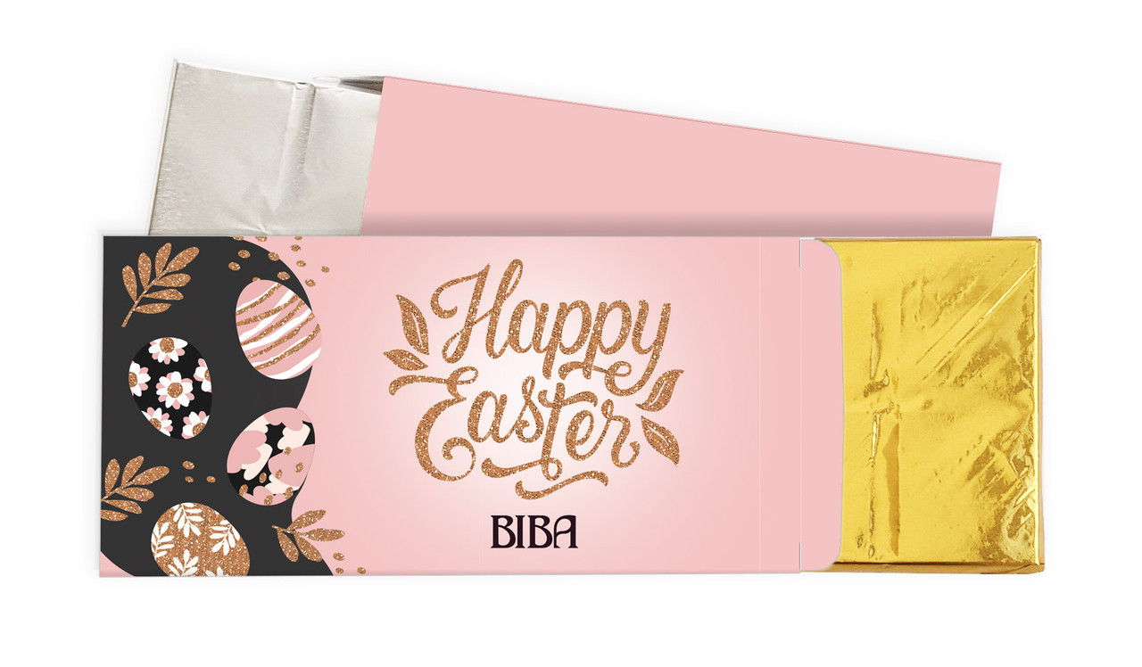 Blush And Copper Personalised Chocolate Bar In A Box