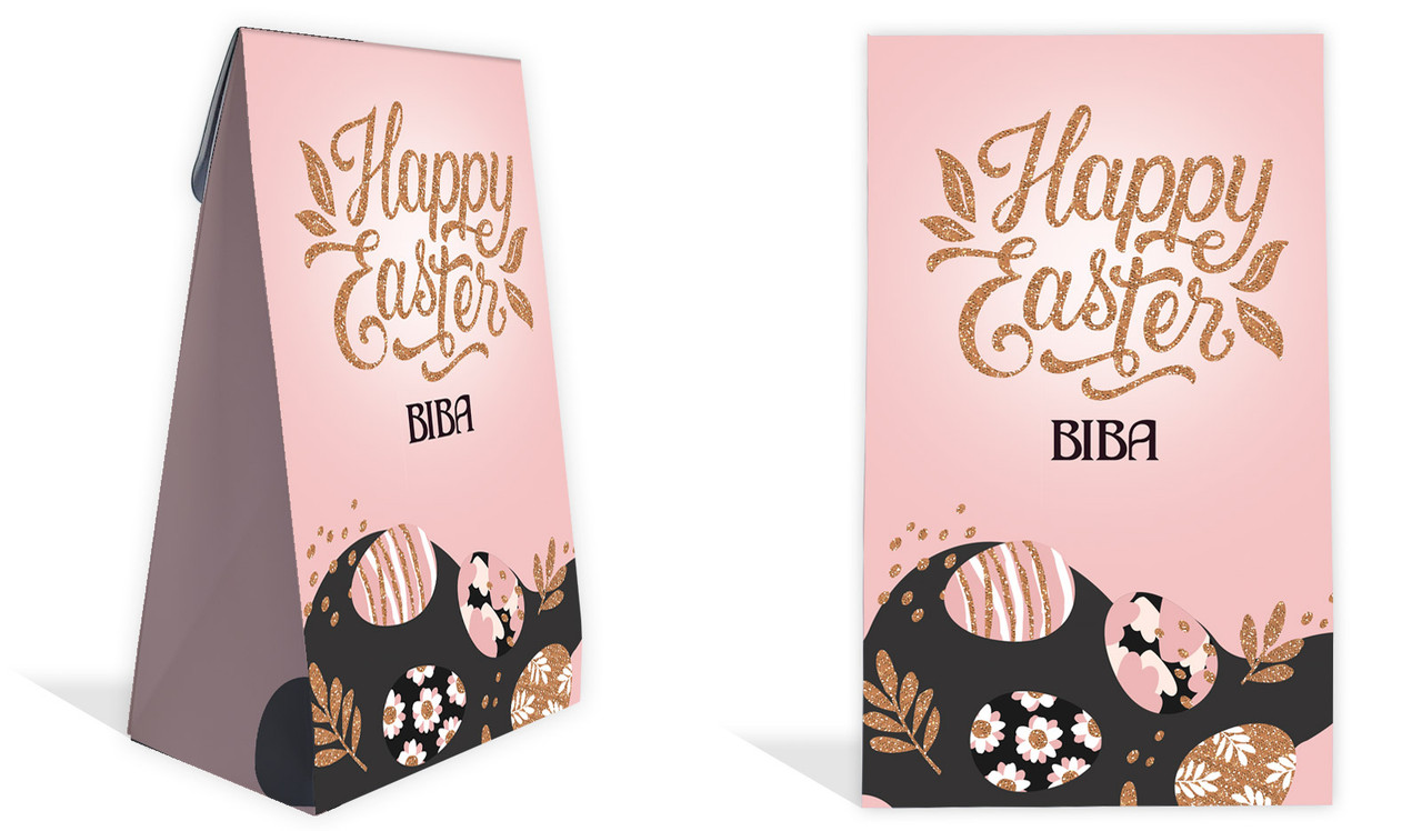 Blush And Copper Personalised Easter Favour Bag