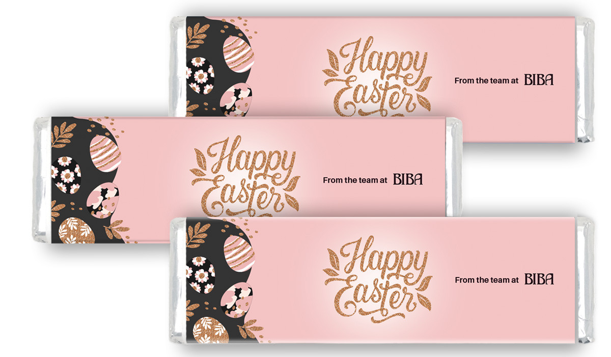 Blush And Copper Easter Personalised Cadbury Chocolate Bar