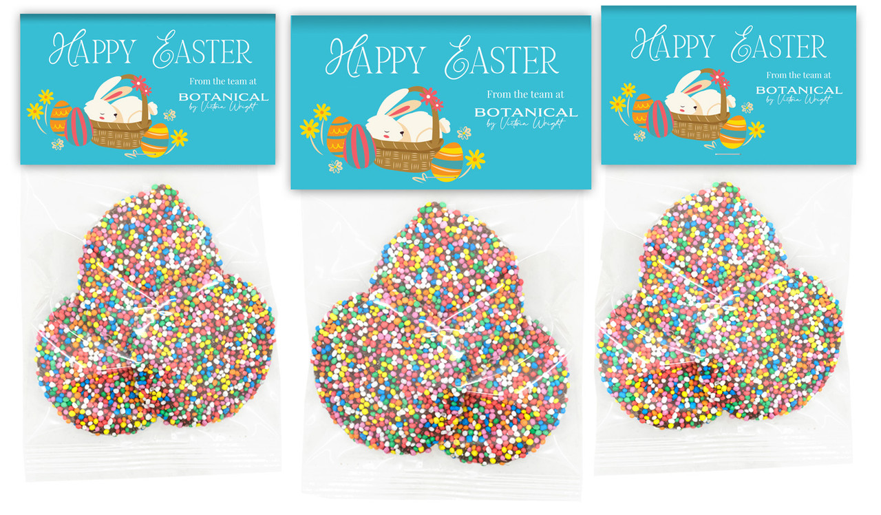 Blue Bunny Basket Personalised Easter Speckle Bag