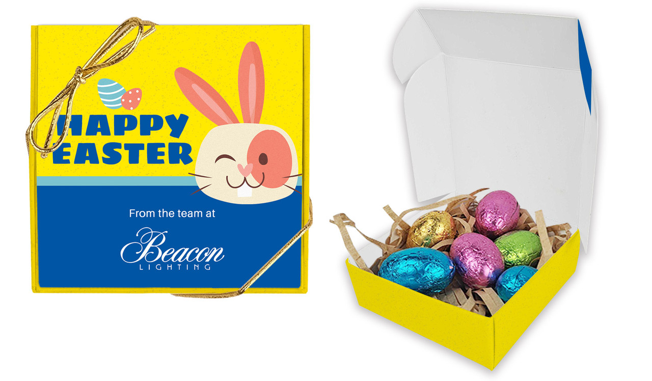 Block Colour Personalised Easter Egg Nest Box
