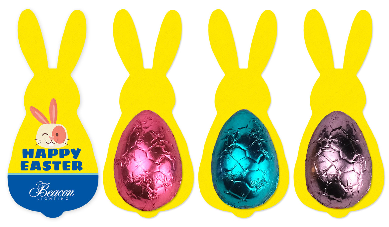 Block Colour-Shape Card WIth Chocolate Half Egg