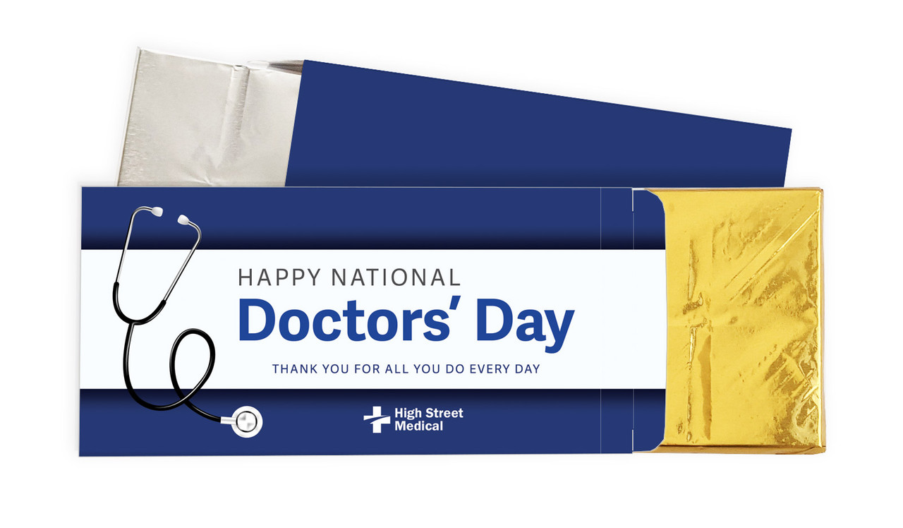 National Doctors Day Personalised Chocolate Bar In A Box