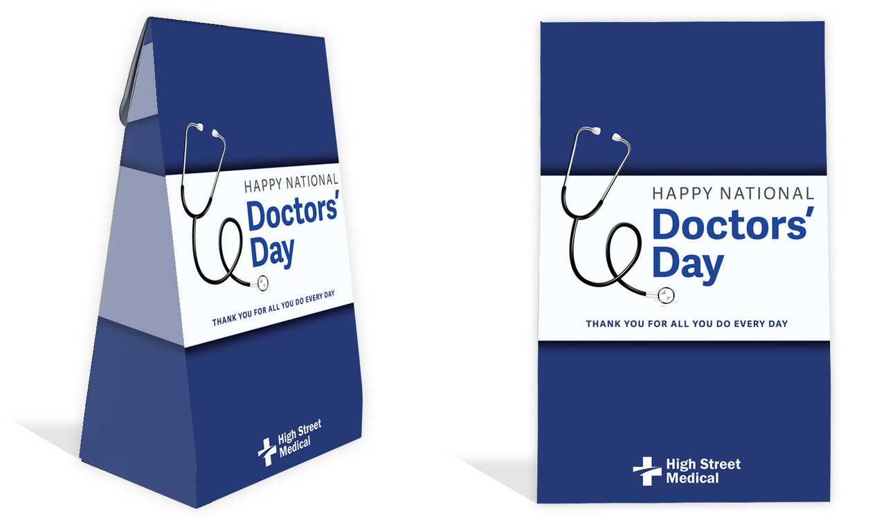 National Doctors Day Personalised Gusset Favour Bag