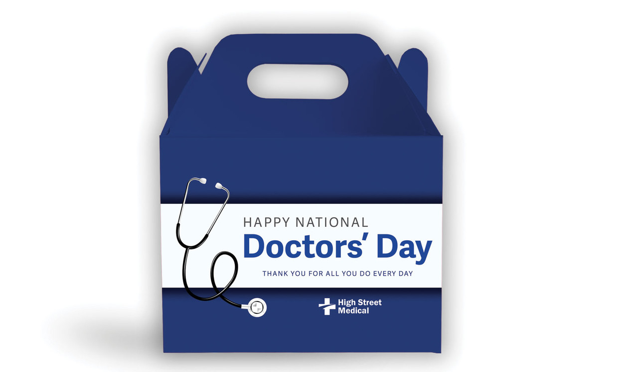 National Doctors Day Personalised Gable Favour Box