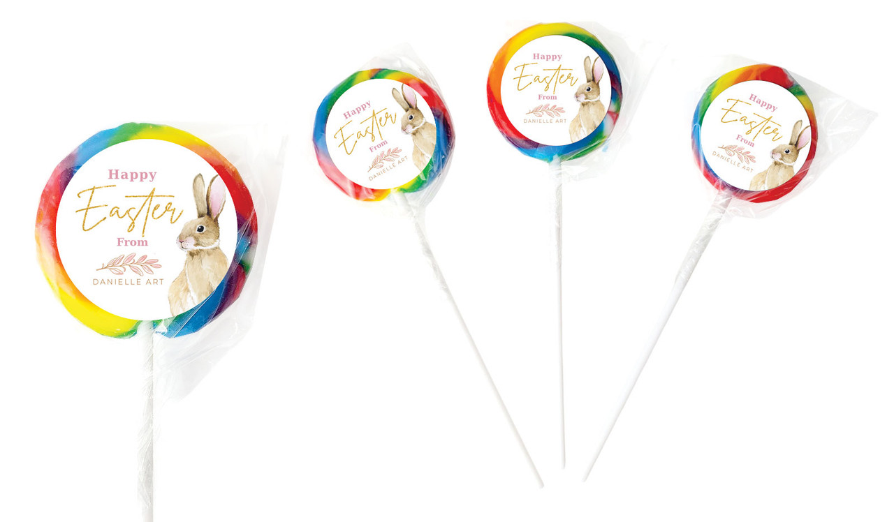 Perfect Bunny Personalised Lollipops