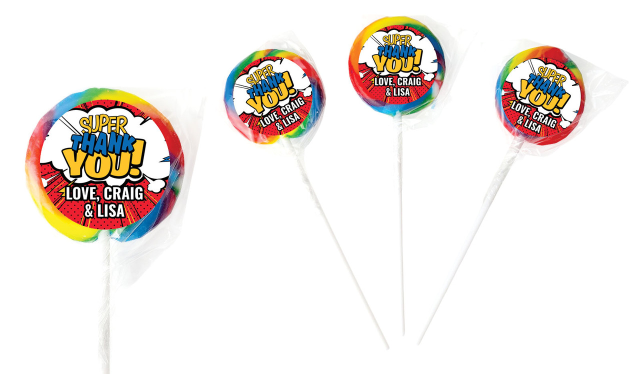 Super Thankyou Custom Thank You Lollipop
