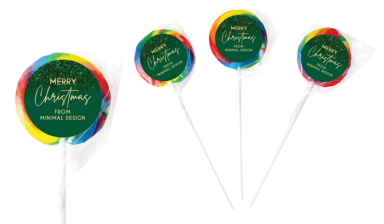 Glitter Christmas Personalised Christmas Lollipops