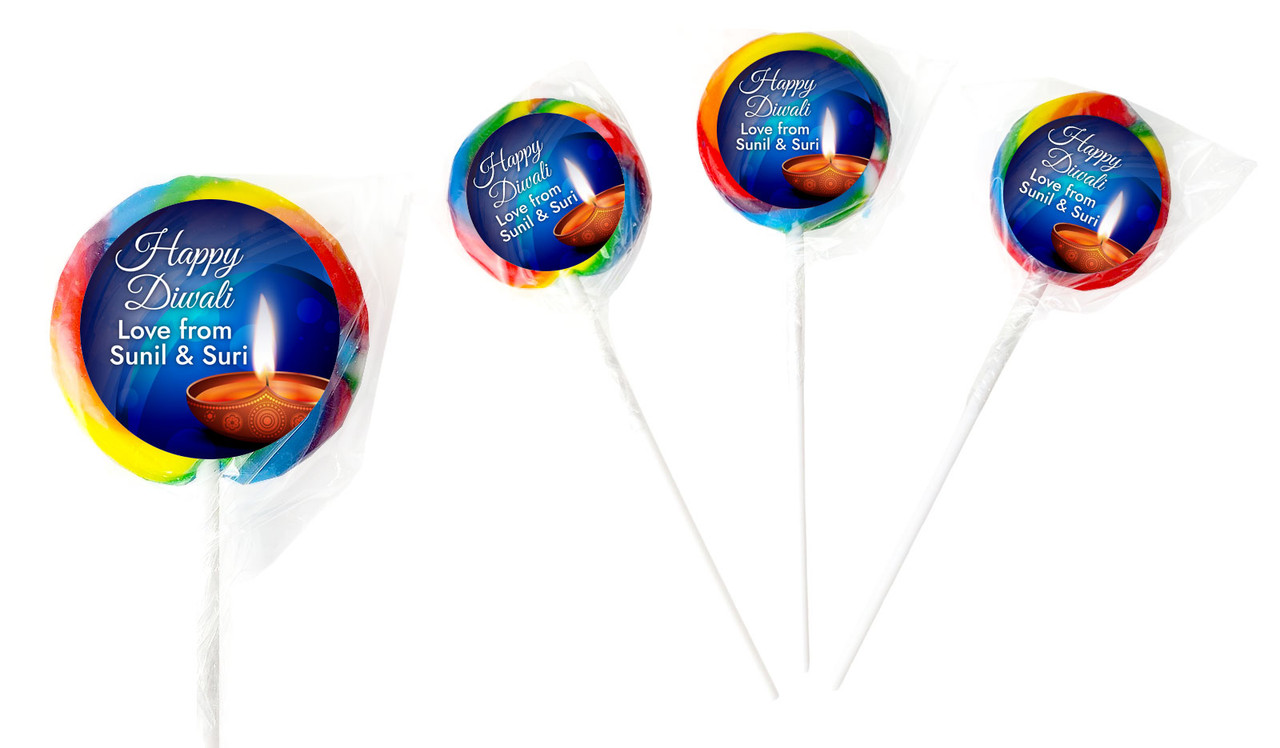 Vibrant Diwali Personalised Lollipops