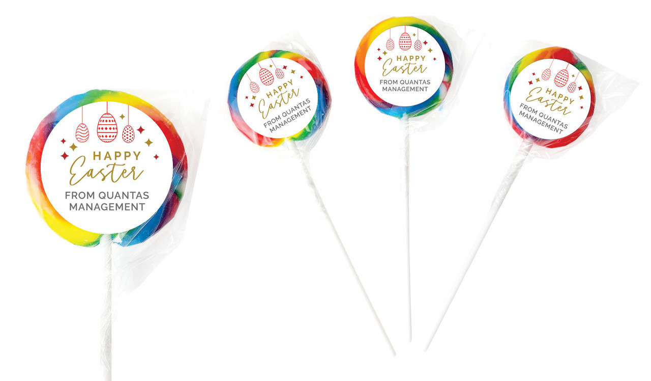 Hanging Eggs Personalised Lollipops
