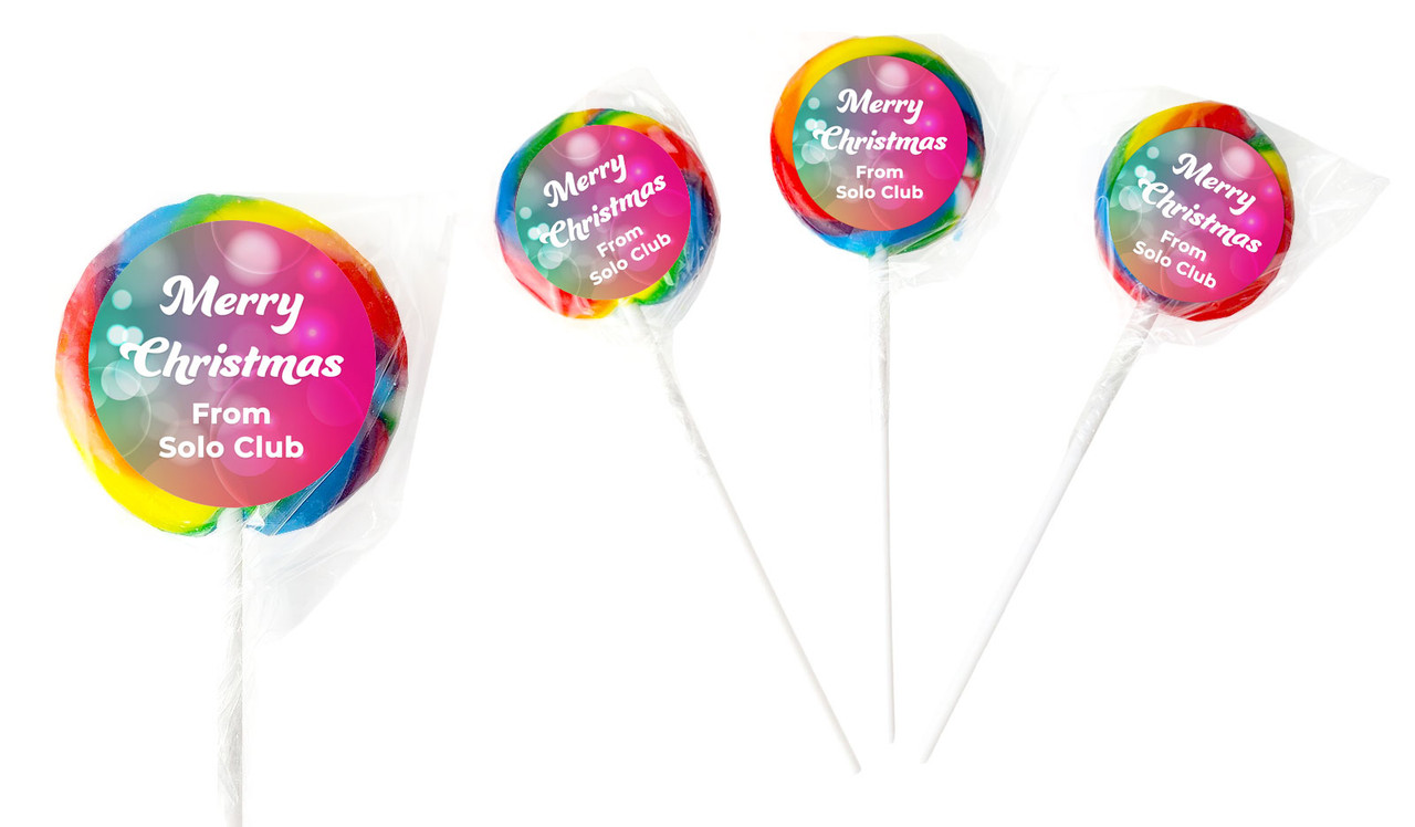 Gleaming Christmas Personalised Christmas Lollipops