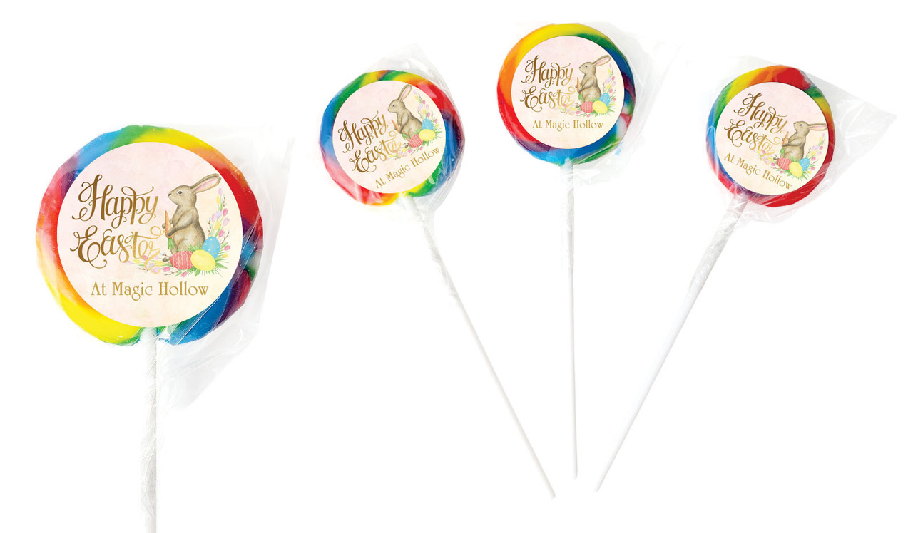 Beautiful Bunny Personalised Lollipops