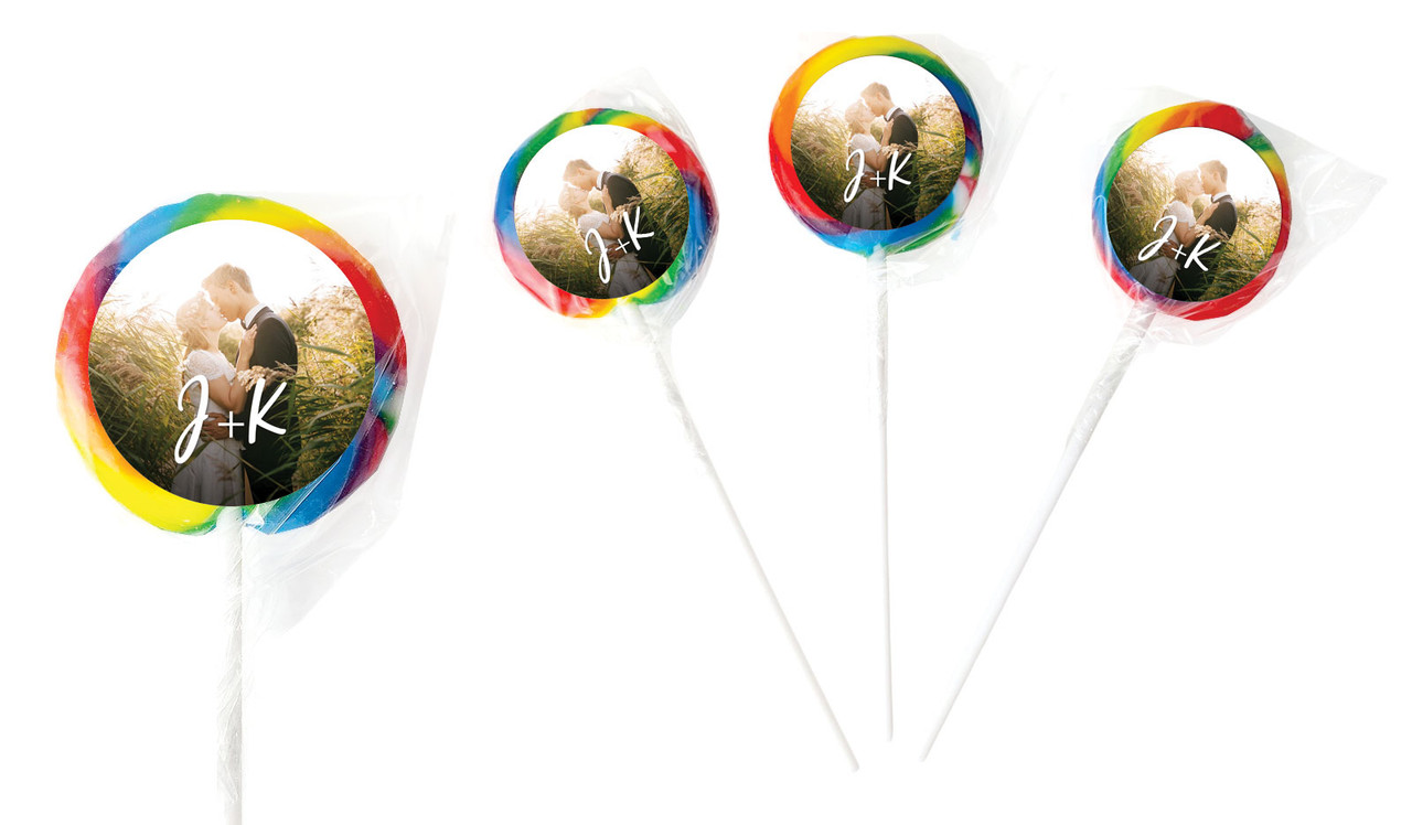 All You Need Is Love Wedding Personalised Lollipops