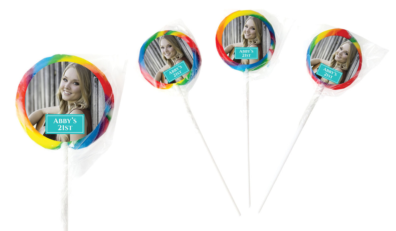 A Photo Vertical Personalised Lollipops