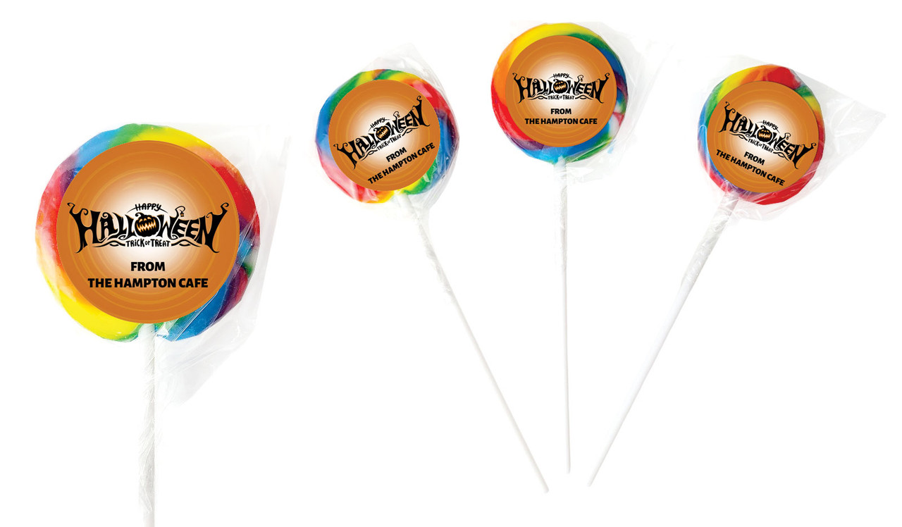 Halloween Script Halloween Personalised Lollipops