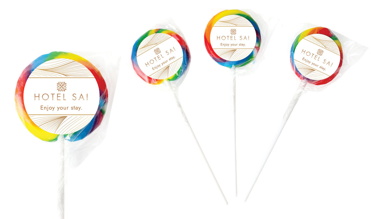 Flowing Lines Hospitality Branded Lollipops